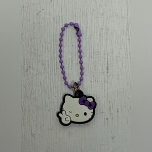 Hello Kitty Peace Sign Small Keychain/Bag Charm